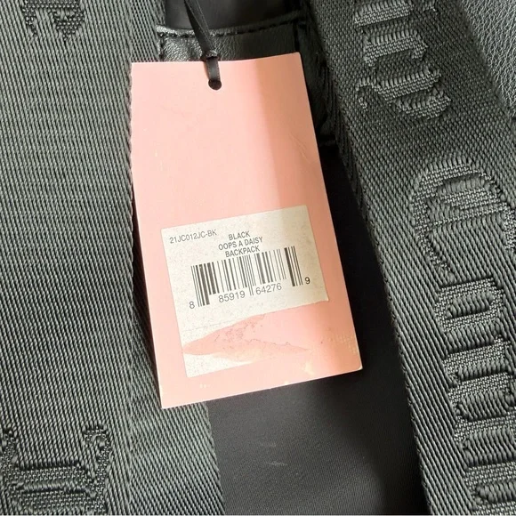 Juicy Couture Black Backpack with Floral Accents - Picture 7 of 7